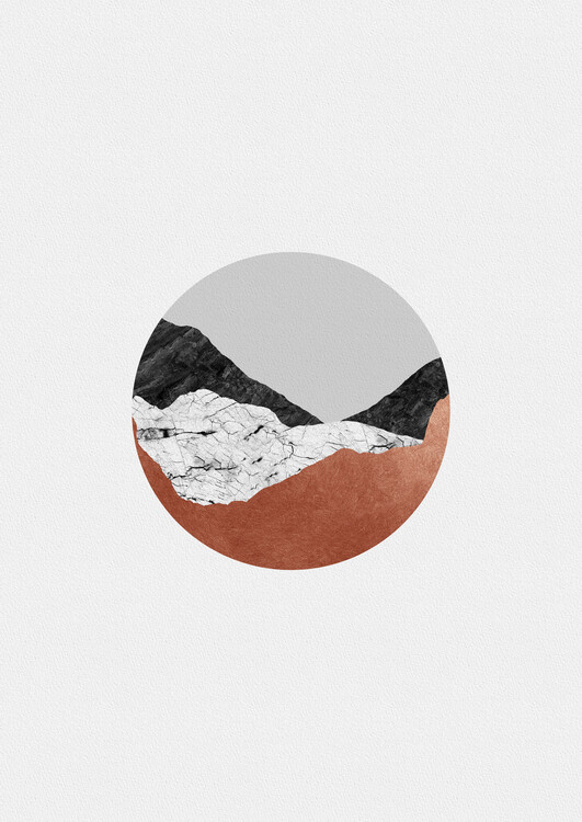 Poster Copper Geometric III
