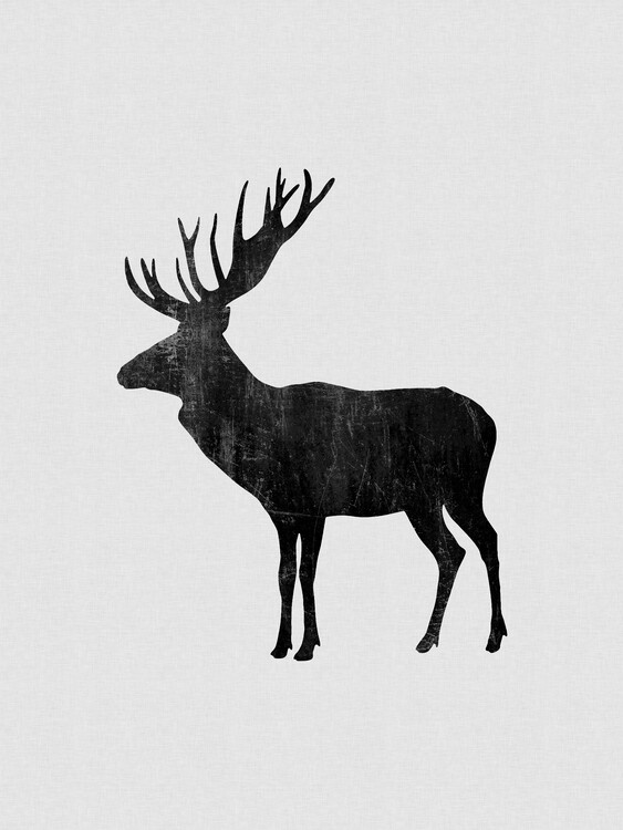 Poster Moose Painting