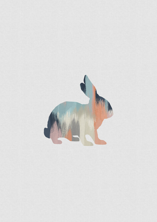 Poster Pastel Rabbit
