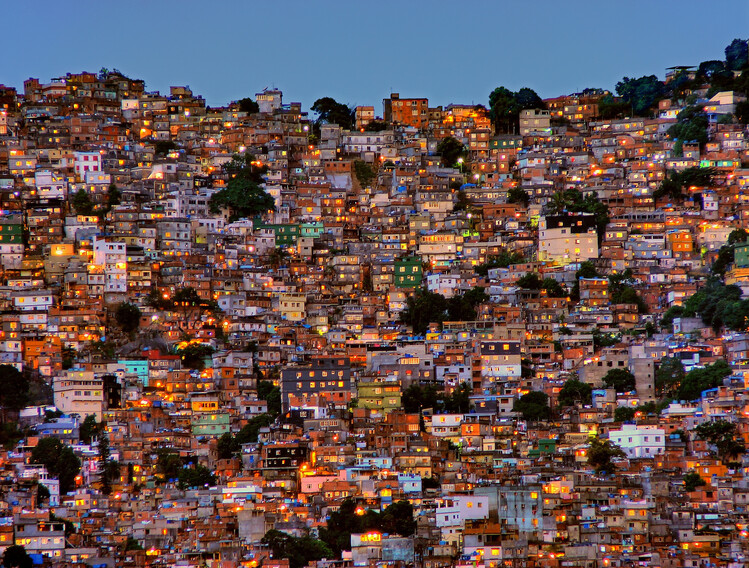 Poster Nightfall in the Favela da Rocinha
