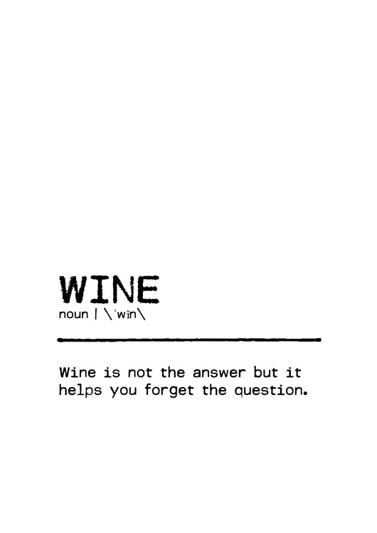 Poster Quote Wine Question