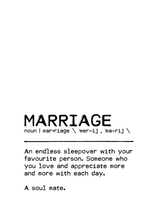 Poster Quote Marraige Soul Mate