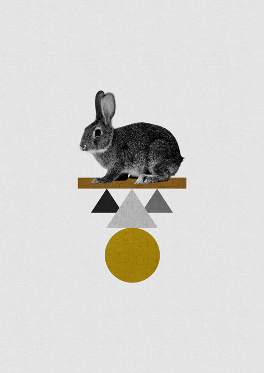 Poster Tribal Rabbit