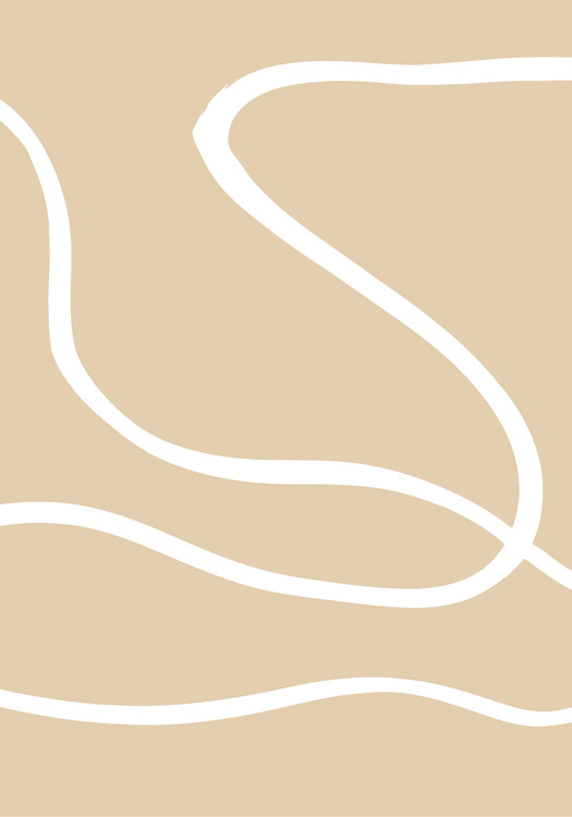 Poster Beige Lines 01