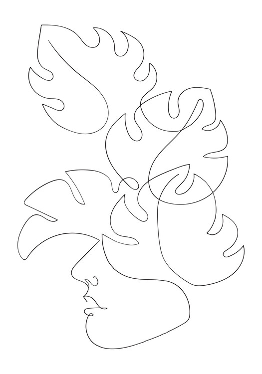 Levně Plakát, Obraz - Monstera Crown, Studio Collection, 26.7 × 40 cm