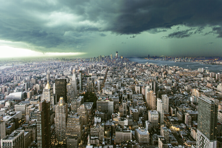 Poster New-York under storm