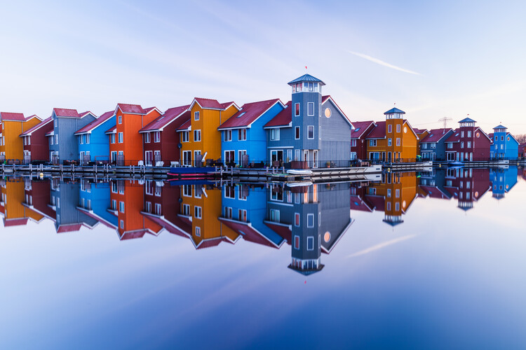 Canvas Print Colored homes