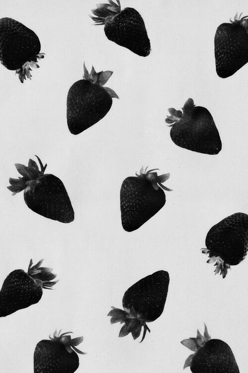 Poster Black strawberries