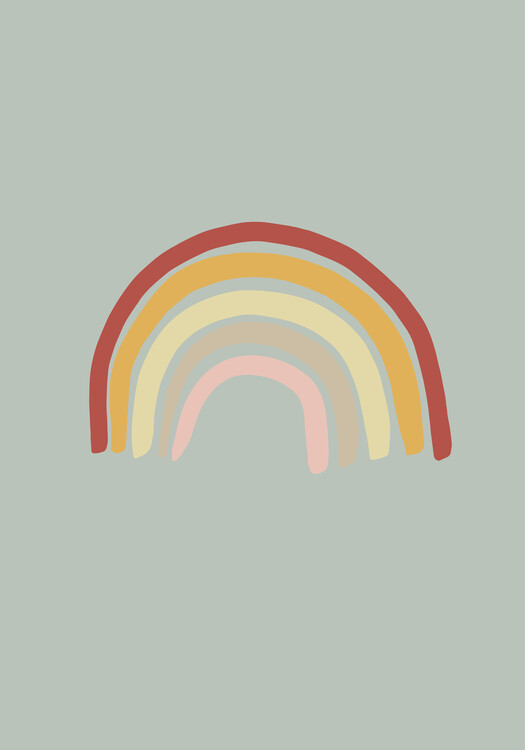 Poster Rainbow Green