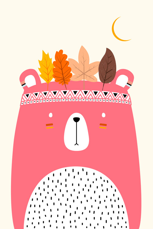 Poster Cute Little Bear PINK
