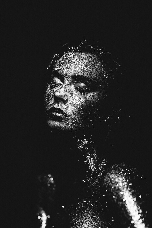 Poster Glitter portrait