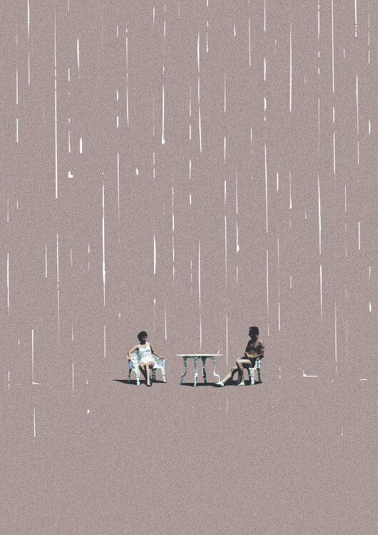 Poster Glass half full kind of people