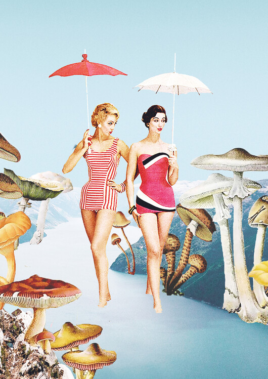 Poster Let's pretend we're mushrooms