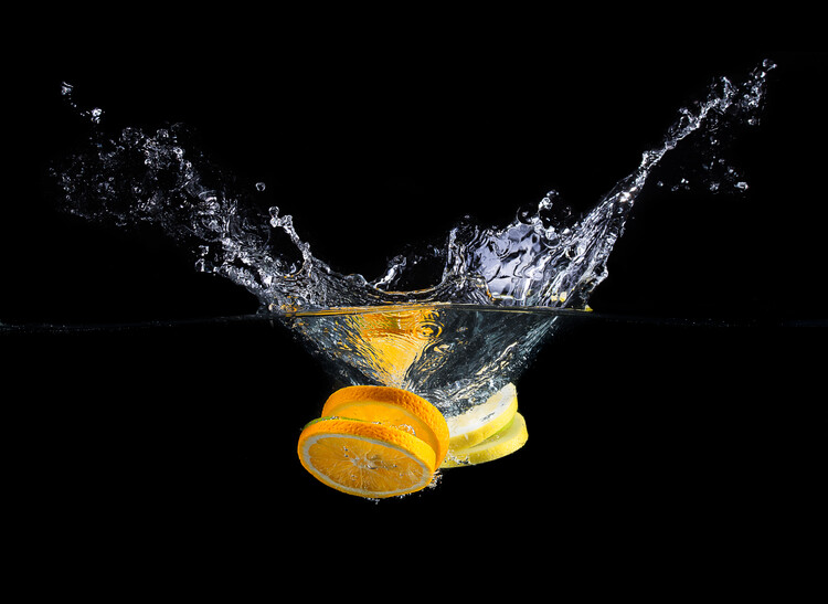 Poster Orange splash