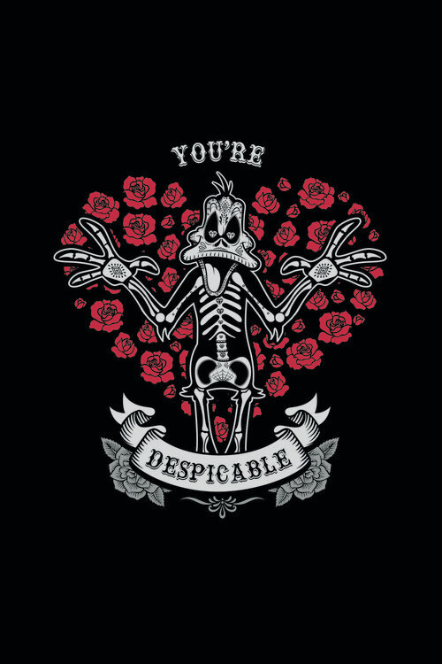 Canvas Print Daffy Duck - You're despicable