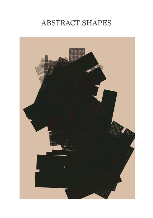Poster Abstract Shapes nude