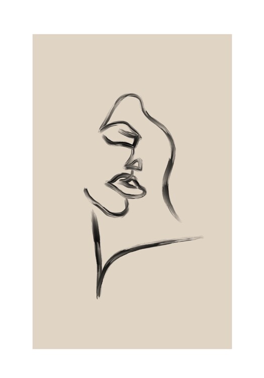 Canvas Print Seductive face