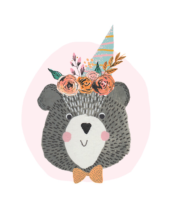 Poster Lisa Dolson - Birthday Bear