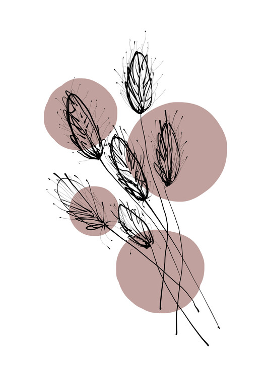 Poster Alina Buffiere - Delicate Botanicals - Wheat