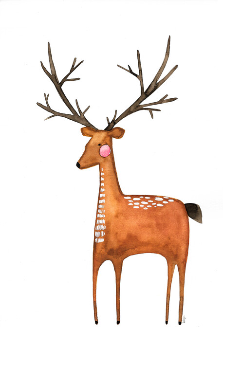 Canvas Print Bianca Peters - The Deer