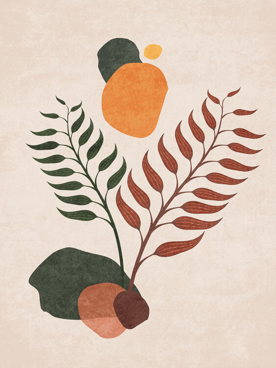 Poster Emel Tunaboylu - Boho Leaves 03