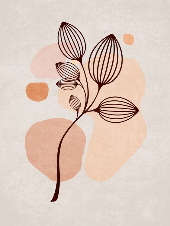 Poster Boho Leaves 06