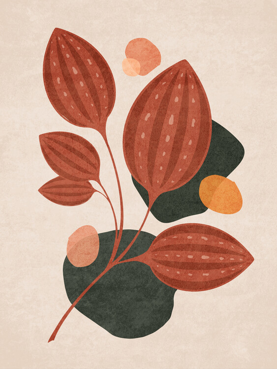 Poster Emel Tunaboylu - Boho Leaves 04