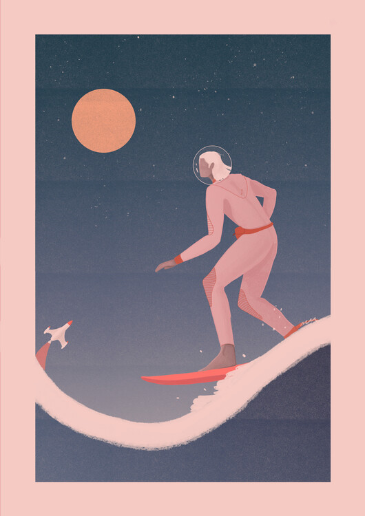 Poster Veronika Grenzebach - Surfing on other planets