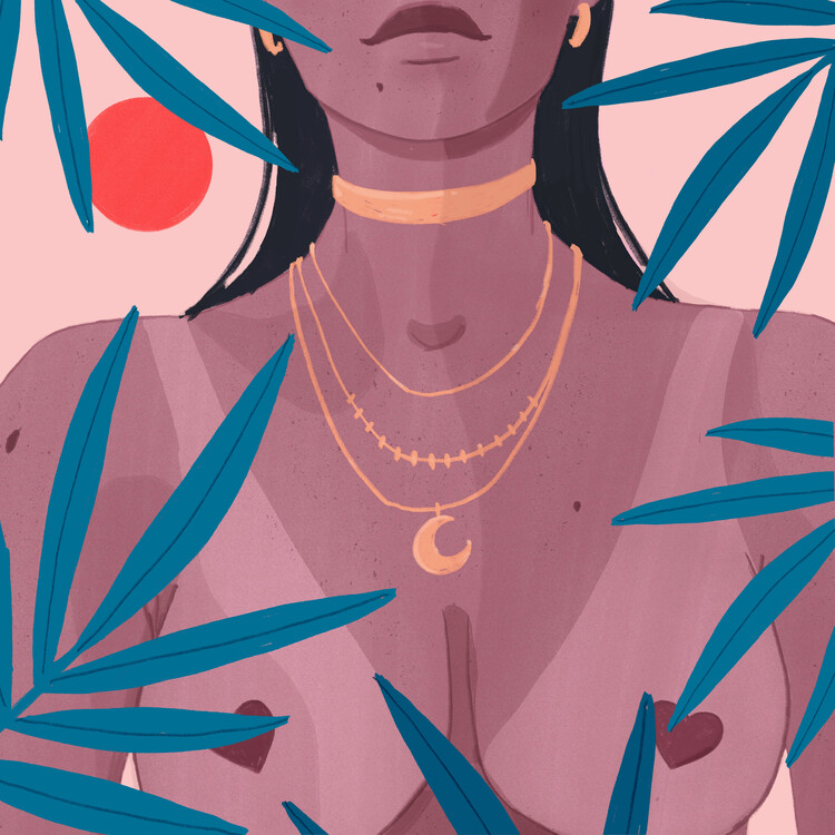 Poster Veronika Grenzebach - Summer and sea