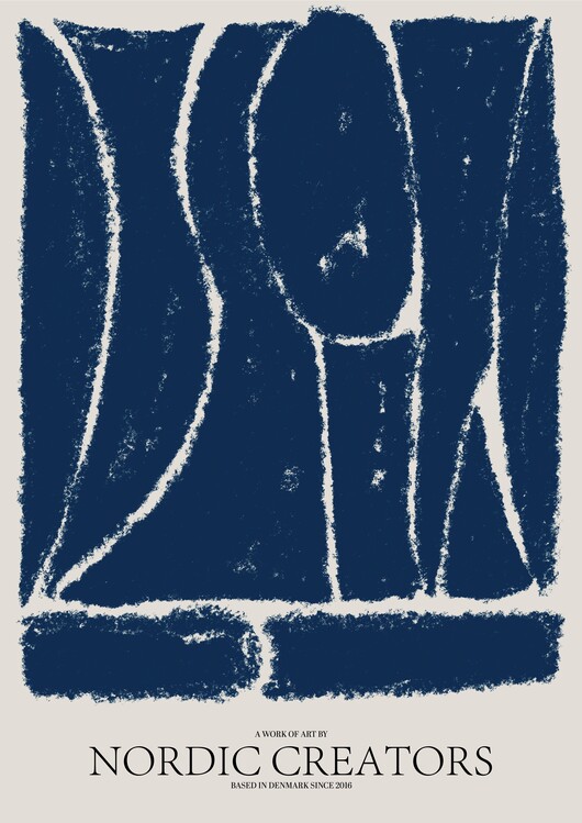 Poster Things fall apart - Blue