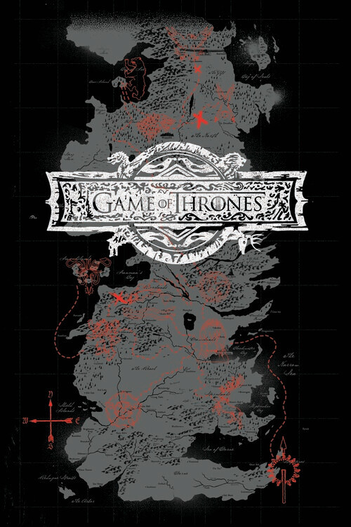 Poster Game of Thrones - Map