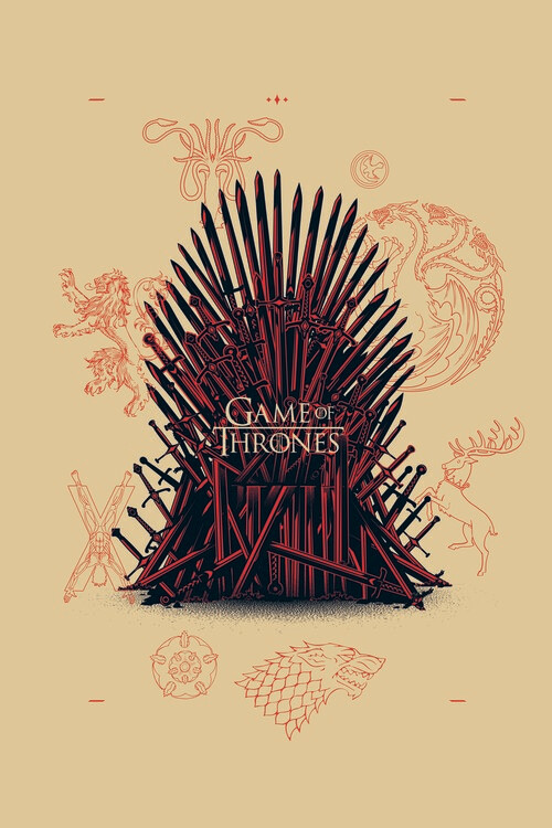 Poster Game of Thrones - Iron Throne