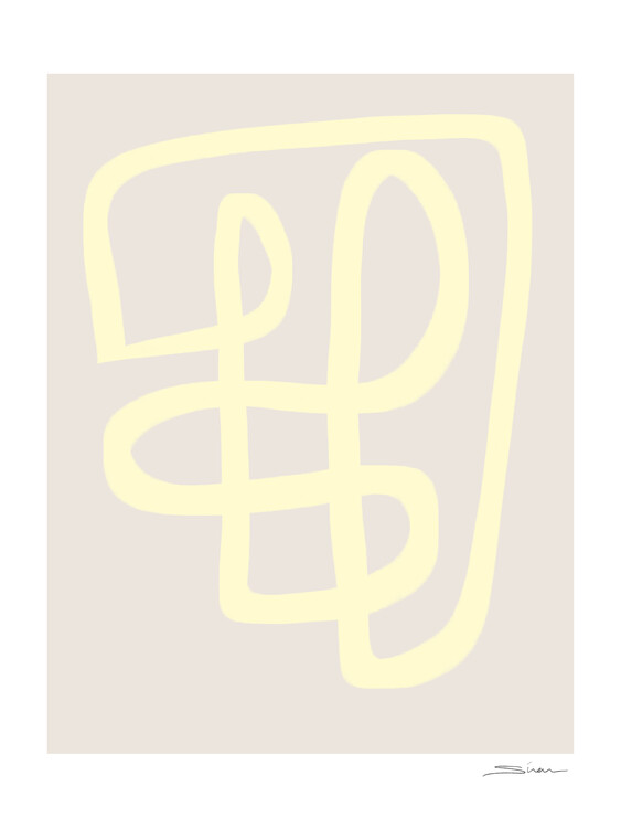 Poster Abstract yellow line