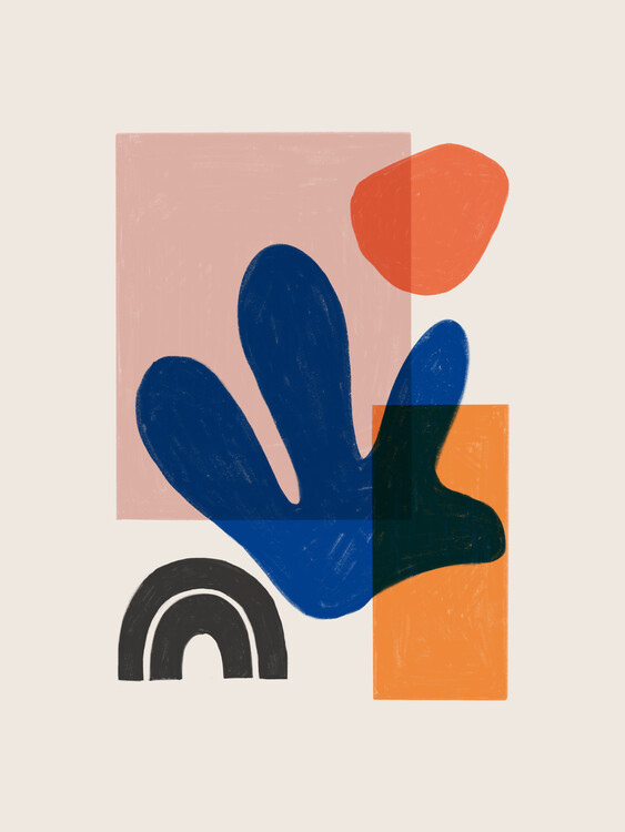 Póster Boho blue