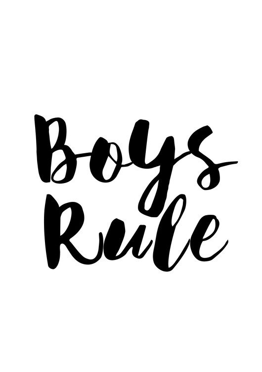 Tableau sur toile Boys rule