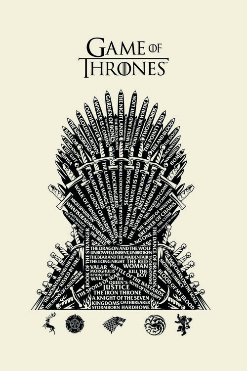Poster Game of Thrones - Iron Throne