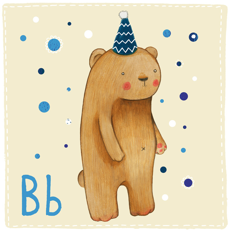 Plakát Alphabet - Bear