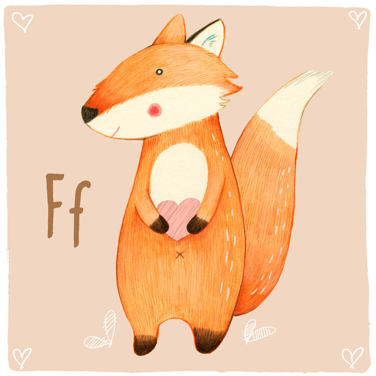 Plakát Alphabet - Fox