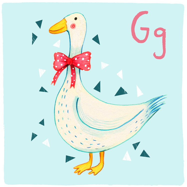 Plakát Alphabet - Goose