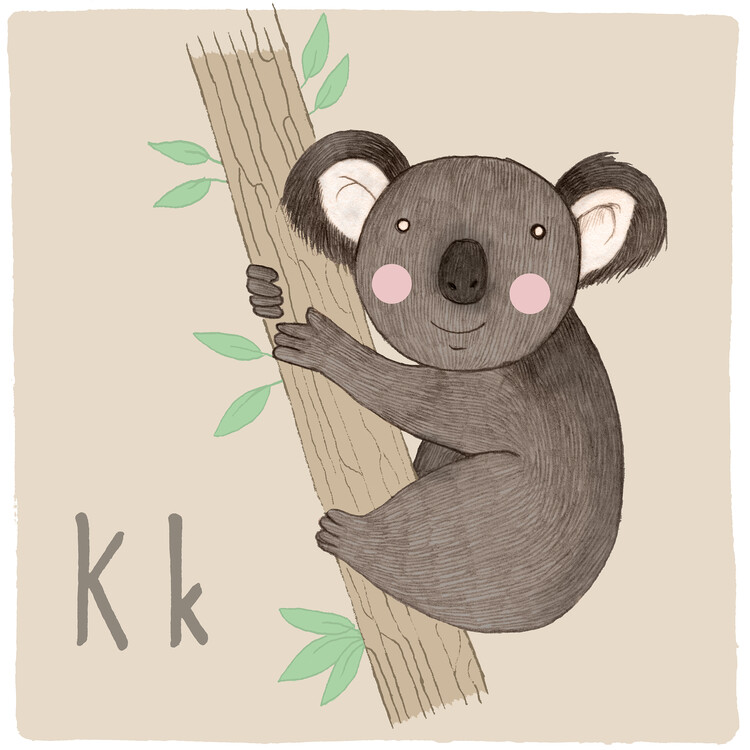 Plakát Alphabet - Koala