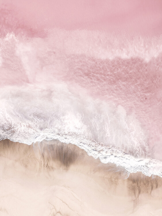 Poster Aerial Pink Sea