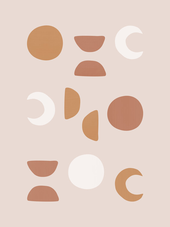 Póster Blush Moon Phases