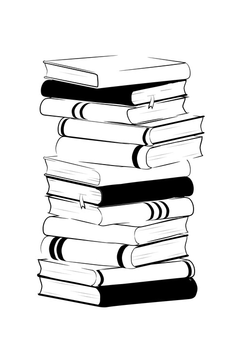 Levně Plakát, Obraz - Books, Martina Pavlova, 26.7 × 40 cm