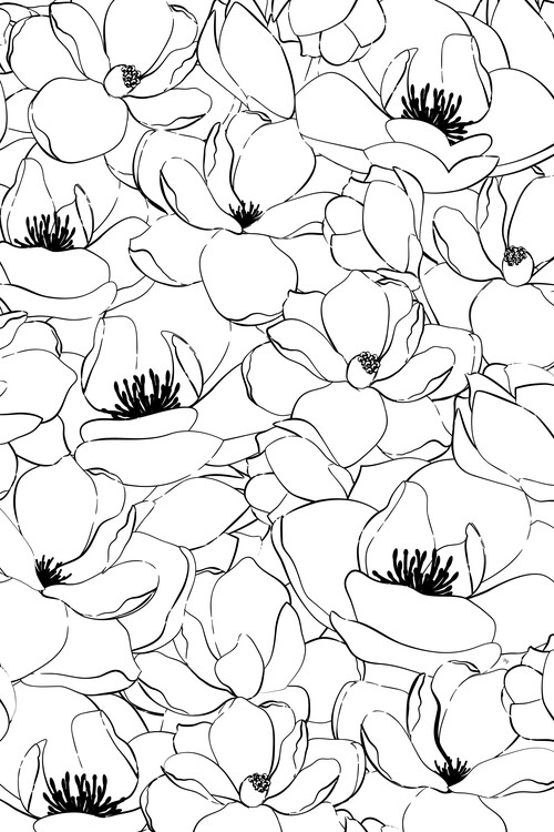 Tapet Magnolias