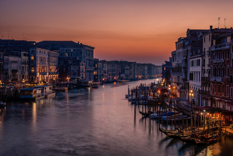 Poster Venice Grand Canal at Sunset