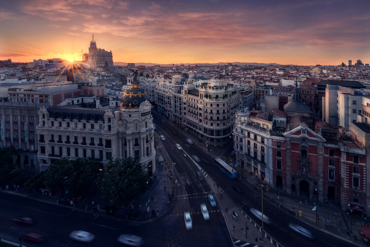 Canvas Print Madrid city