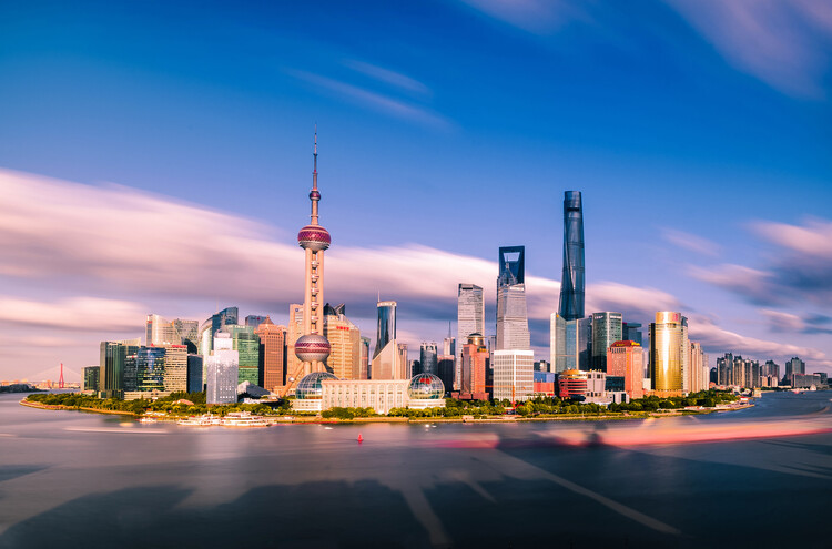 Canvas Print Shanghai skylines