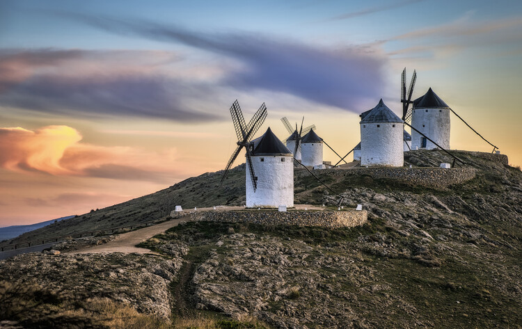 Poster Molinos al viento