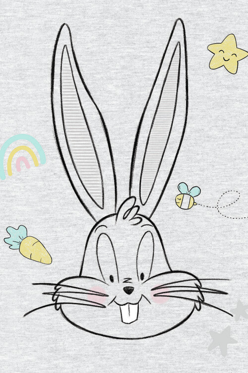 Canvas Print Cute Bugs Bunny