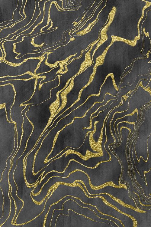 Plagát Golden Flows No. 9